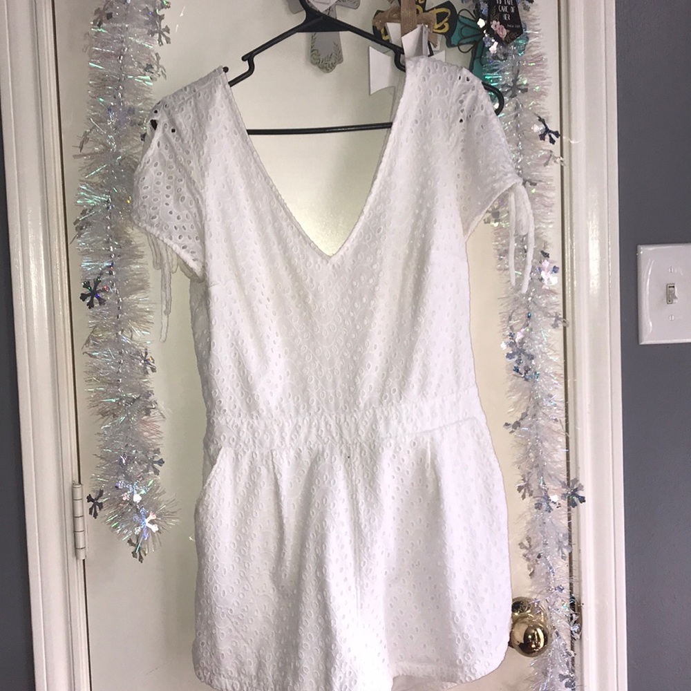 Women’s white romper